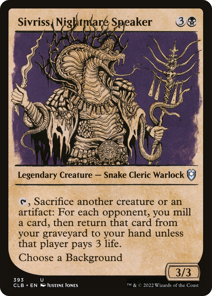 Sivriss, Nightmare Speaker (Showcase) (393) [Commander Legends: Battle for Baldur's Gate] foil - Deck Out Gaming