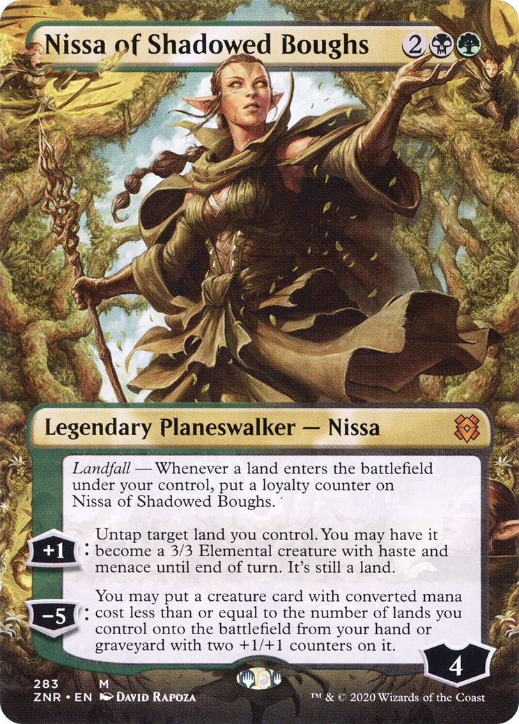 Nissa of Shadowed Boughs (Borderless) (283) [Zendikar Rising] - Deck Out Gaming