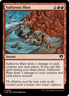 Sulfurous Blast (262) [Commander Masters] foil - Deck Out Gaming