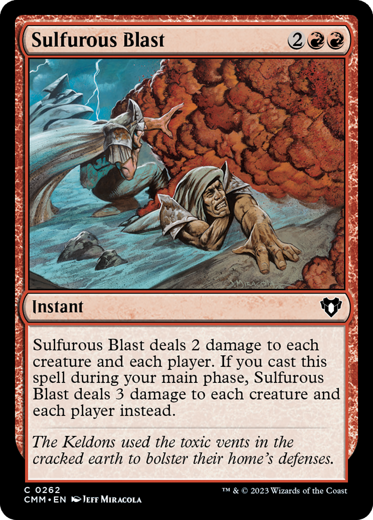 Sulfurous Blast (262) [Commander Masters] - Deck Out Gaming
