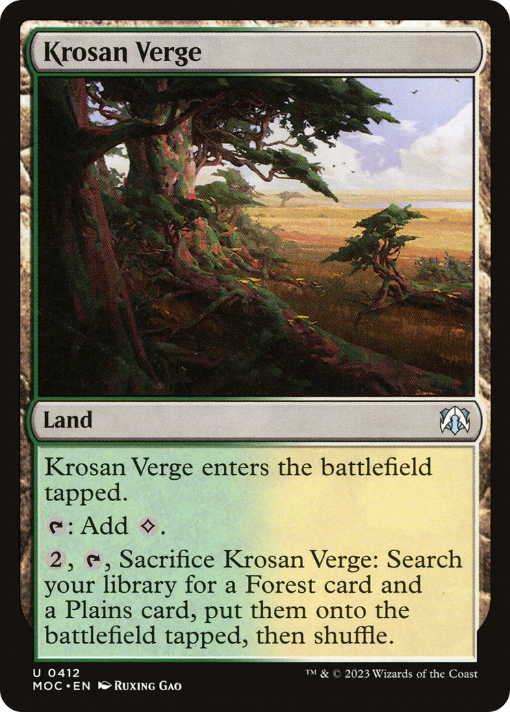 Krosan Verge (412) [March of the Machine Commander] - Deck Out Gaming