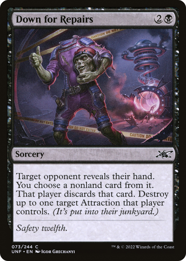 Down for Repairs (73) [Unfinity] foil - Deck Out Gaming