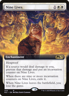 Nine Lives (Extended Art) (344) [Core Set 2021] - Deck Out Gaming