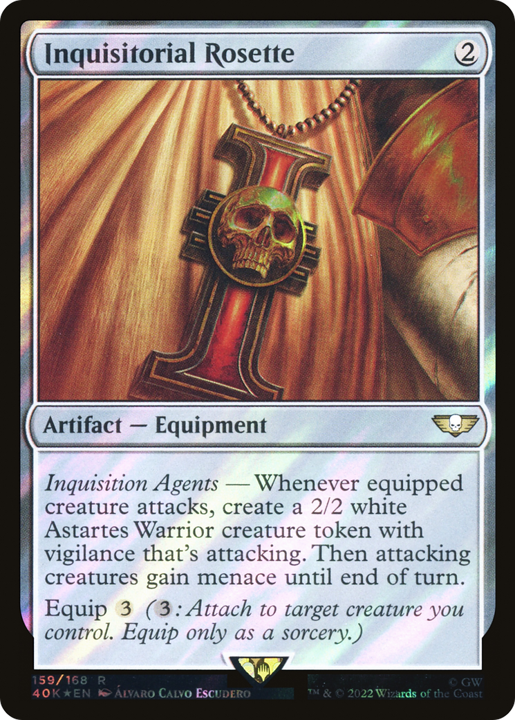 Inquisitorial Rosette (Surge Foil) (159) [Warhammer 40,000 Commander] foil - Deck Out Gaming