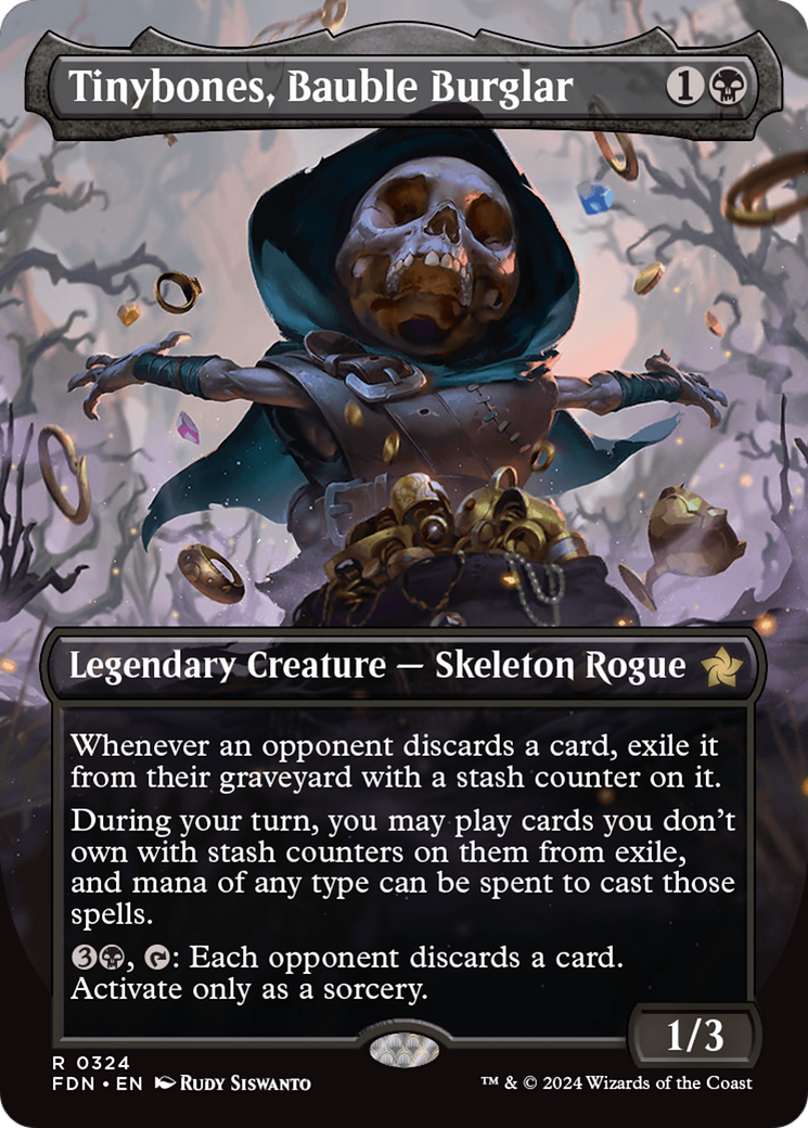 Tinybones, Bauble Burglar (Borderless) (324) [Foundations] foil - Deck Out Gaming