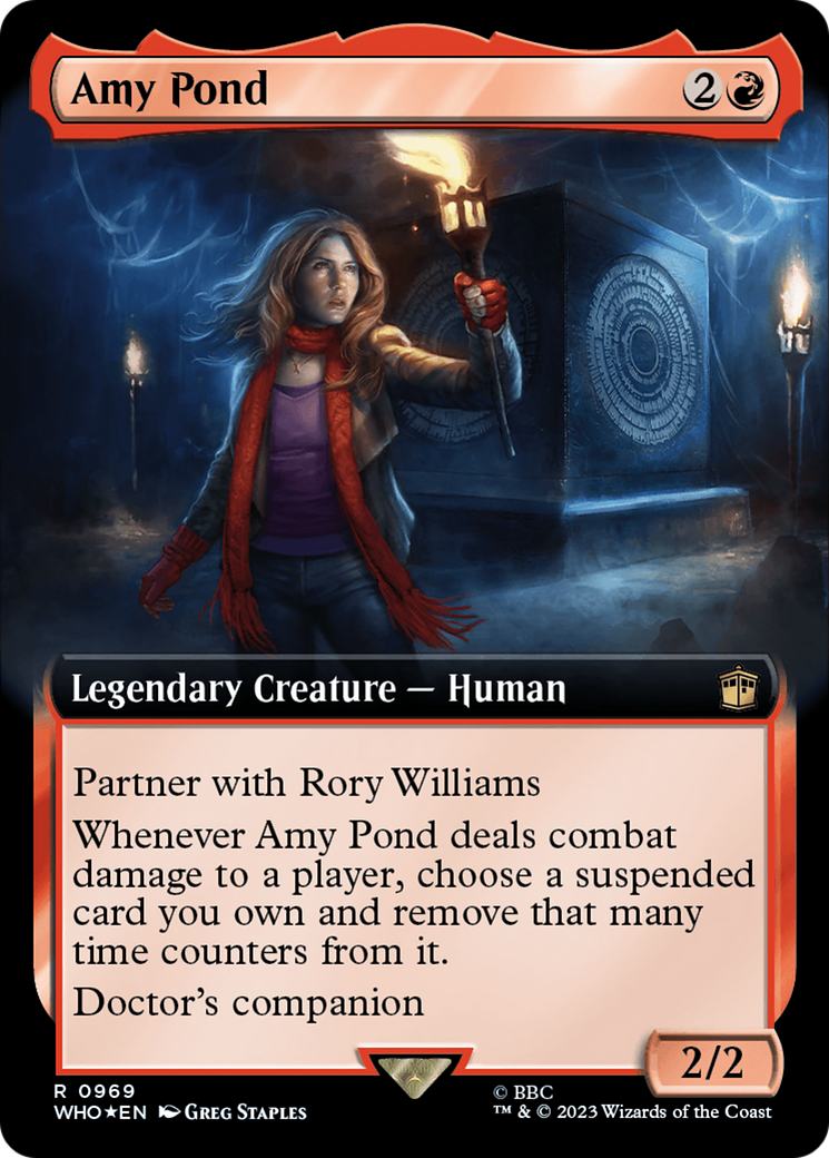 Amy Pond (Extended Art) (Surge Foil) (969) [Doctor Who] foil - Deck Out Gaming