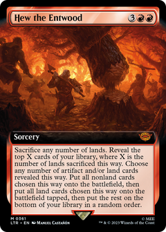 Hew the Entwood (Extended Art) (361) [The Lord of the Rings: Tales of Middle-earth] - Deck Out Gaming