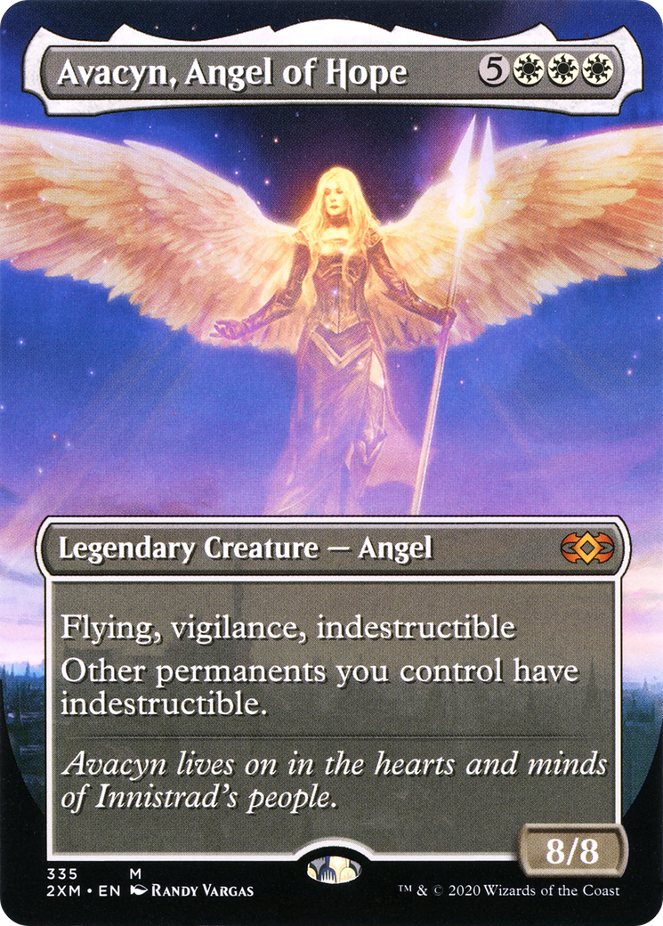 Avacyn, Angel of Hope (Borderless) (335) [Double Masters] foil - Deck Out Gaming