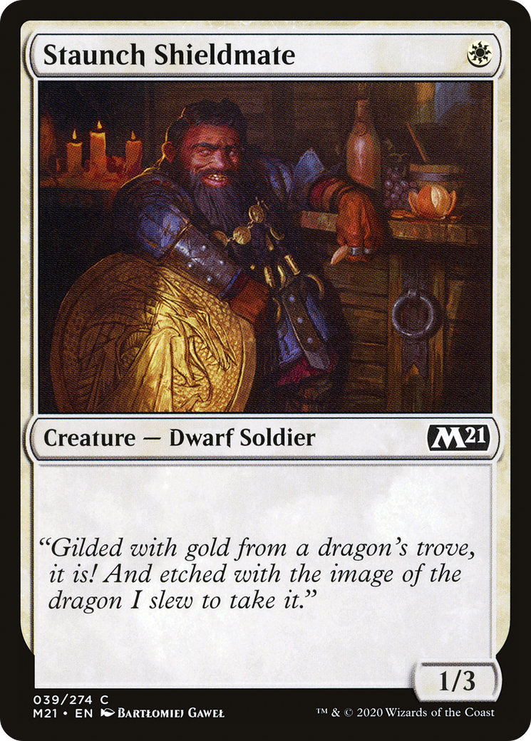 Staunch Shieldmate (39) [Core Set 2021] - Deck Out Gaming
