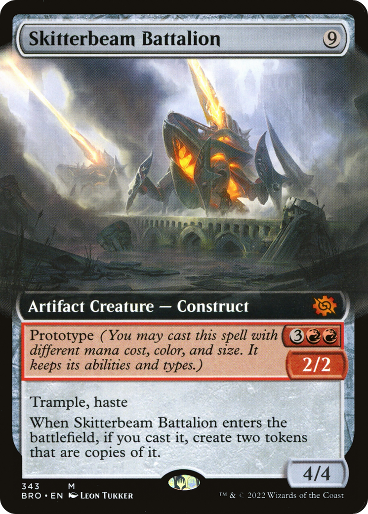 Skitterbeam Battalion (Extended Art) (343) [The Brothers' War] foil - Deck Out Gaming