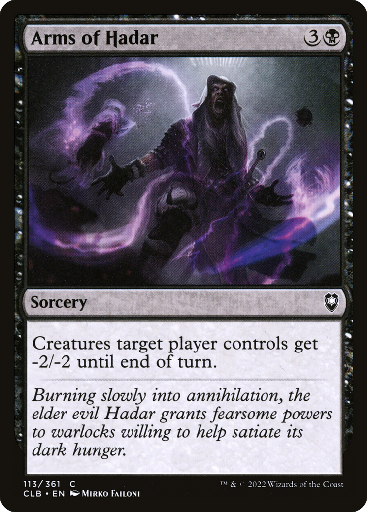 Arms of Hadar (113) [Commander Legends: Battle for Baldur's Gate] - Deck Out Gaming