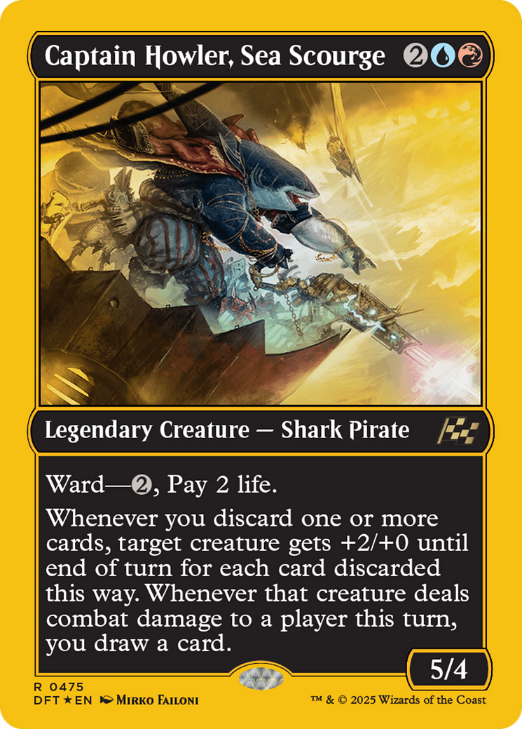 Captain Howler, Sea Scourge (First-Place Foil) (475) [Aetherdrift] foil - Deck Out Gaming