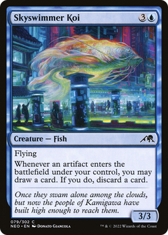Skyswimmer Koi (79) [Kamigawa: Neon Dynasty] foil - Deck Out Gaming