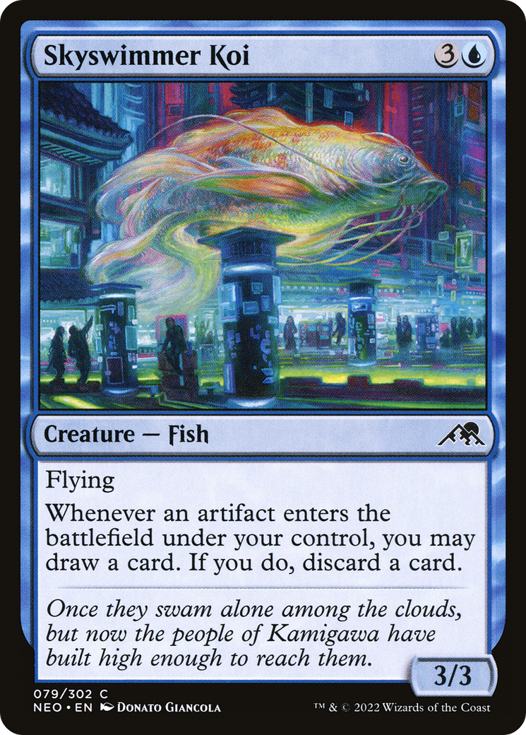 Skyswimmer Koi (79) [Kamigawa: Neon Dynasty] foil - Deck Out Gaming