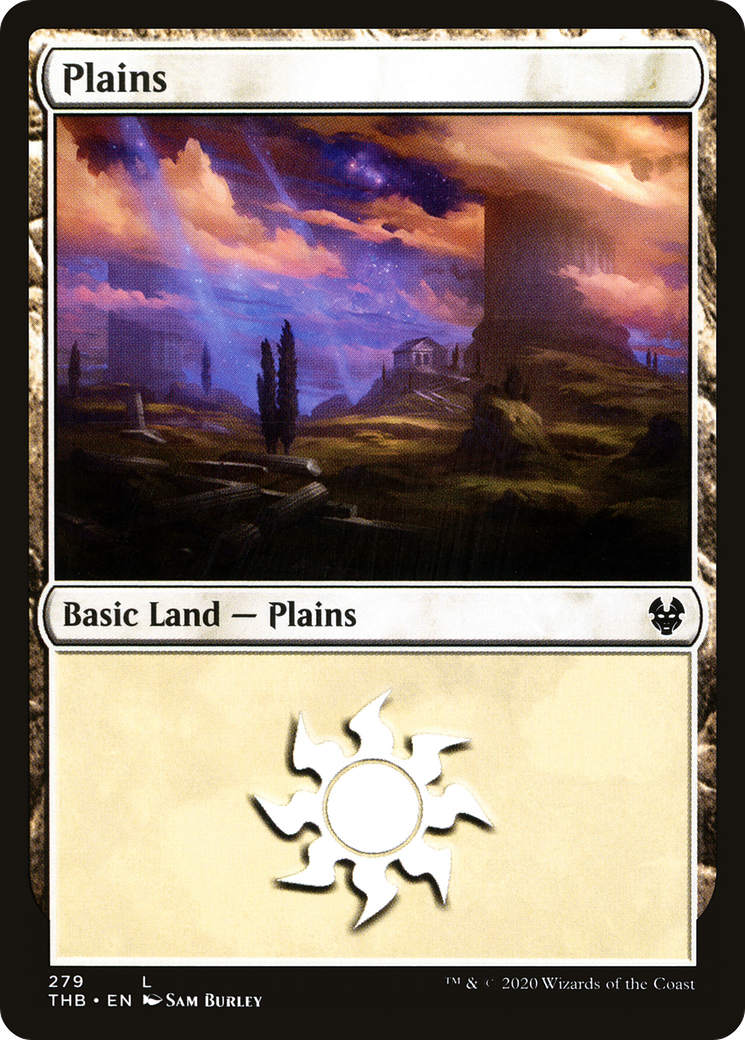 Plains (279) (279) [Theros Beyond Death] foil - Deck Out Gaming