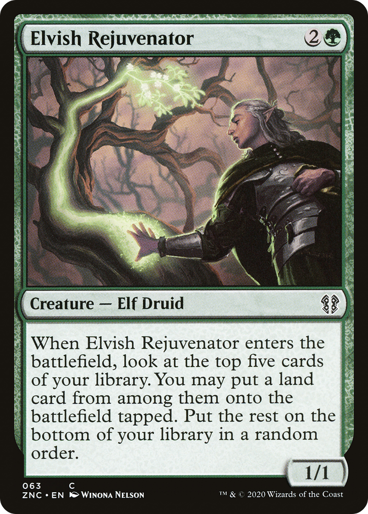Elvish Rejuvenator (63) [Commander: Zendikar Rising] - Deck Out Gaming