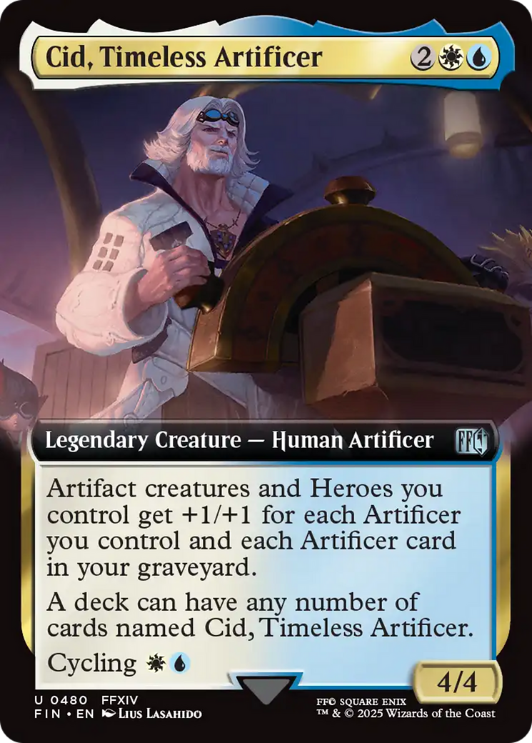 Cid, Timeless Artificer (480) [FINAL FANTASY] foil - Deck Out Gaming