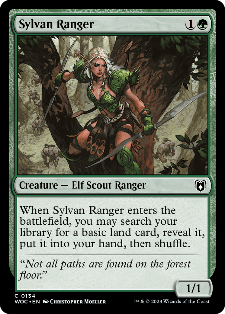 Sylvan Ranger (134) [Wilds of Eldraine Commander] - Deck Out Gaming