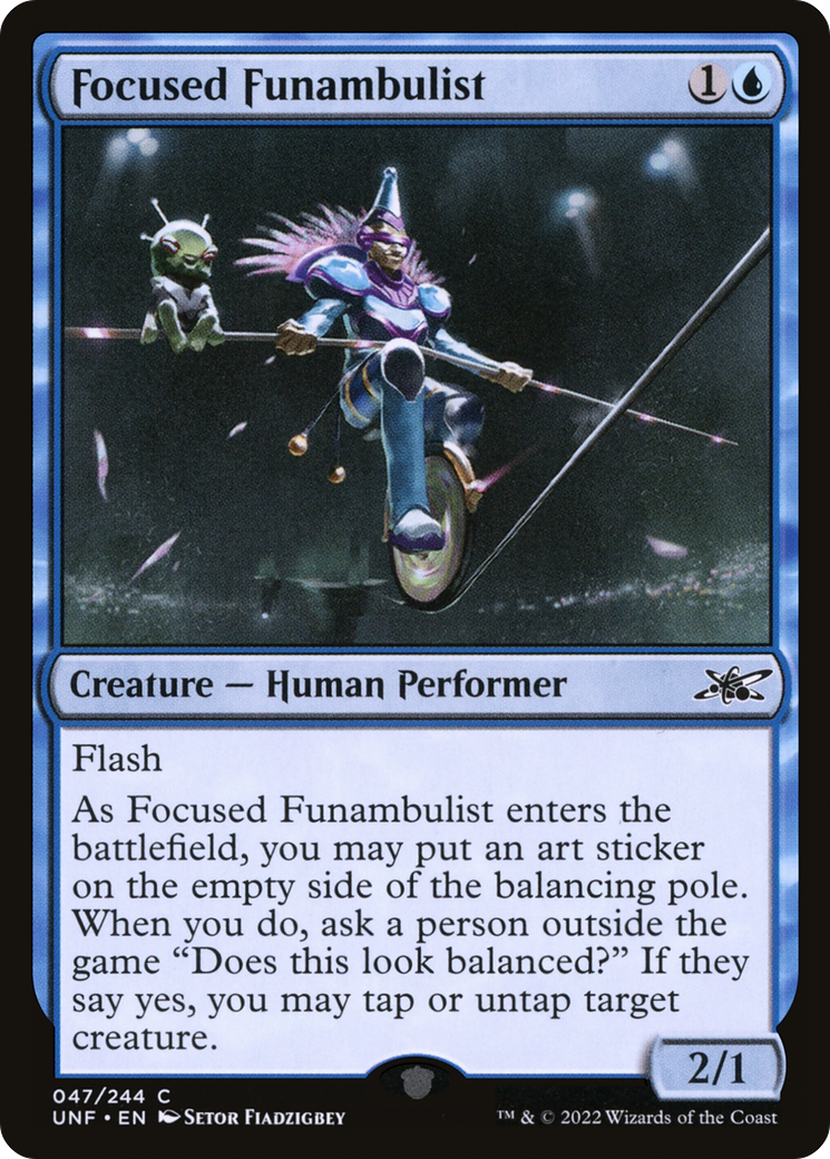 Focused Funambulist (47) [Unfinity] - Deck Out Gaming