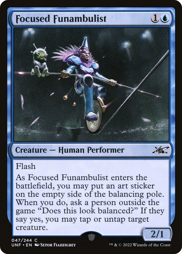 Focused Funambulist (47) [Unfinity] foil - Deck Out Gaming