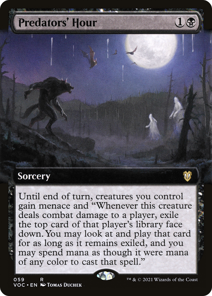 Predators' Hour (Extended Art) (59) [Commander: Innistrad: Crimson Vow] - Deck Out Gaming
