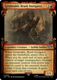 Grishnakh, Brash Instigator (Showcase Scrolls) (585) [The Lord of the Rings: Tales of Middle-earth] - Deck Out Gaming