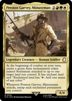 Preston Garvey, Minuteman (Surge Foil) (536) [Fallout] foil - Deck Out Gaming