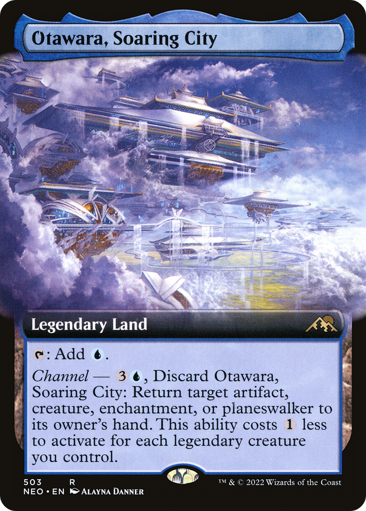 Otawara, Soaring City (Extended Art) (503) [Kamigawa: Neon Dynasty] foil - Deck Out Gaming