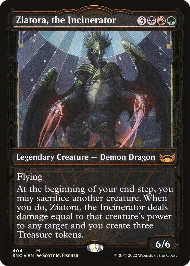 Ziatora, the Incinerator (Gilded Foil) (404) [Streets of New Capenna] foil - Deck Out Gaming