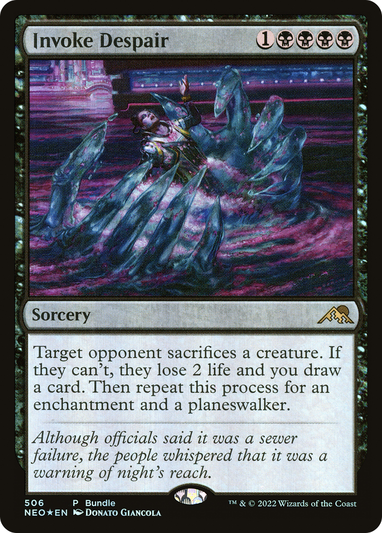 Invoke Despair (NEO Bundle) (506) [Unique and Miscellaneous Promos] foil - Deck Out Gaming