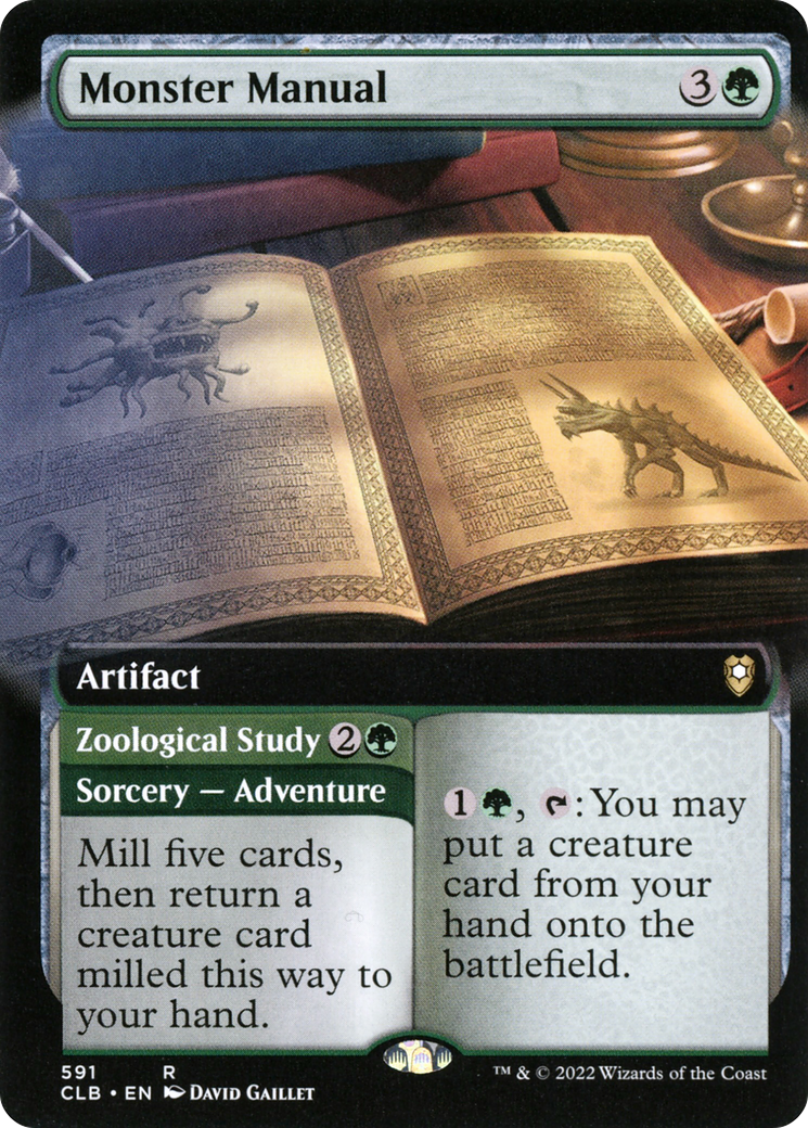 Monster Manual (Extended Art) (591) [Commander Legends: Battle for Baldur's Gate] foil - Deck Out Gaming