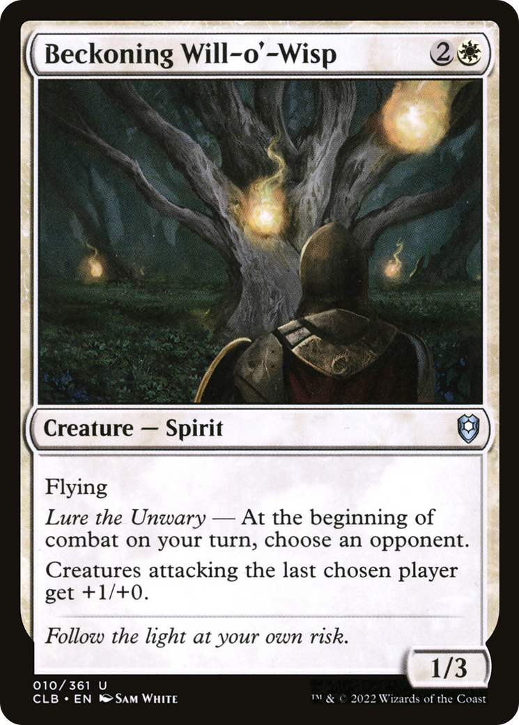 Beckoning Will-o'-Wisp (10) [Commander Legends: Battle for Baldur's Gate] - Deck Out Gaming