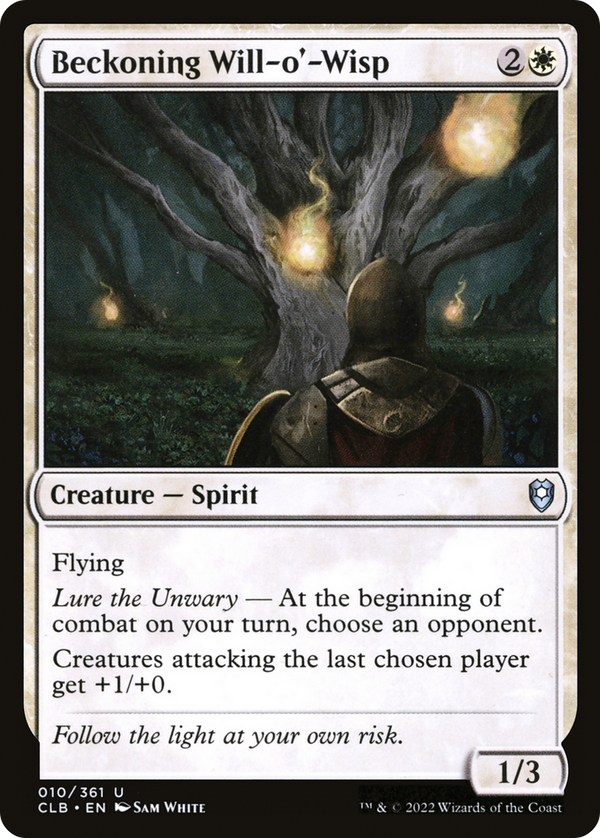 Beckoning Will-o'-Wisp (10) [Commander Legends: Battle for Baldur's Gate] - Deck Out Gaming