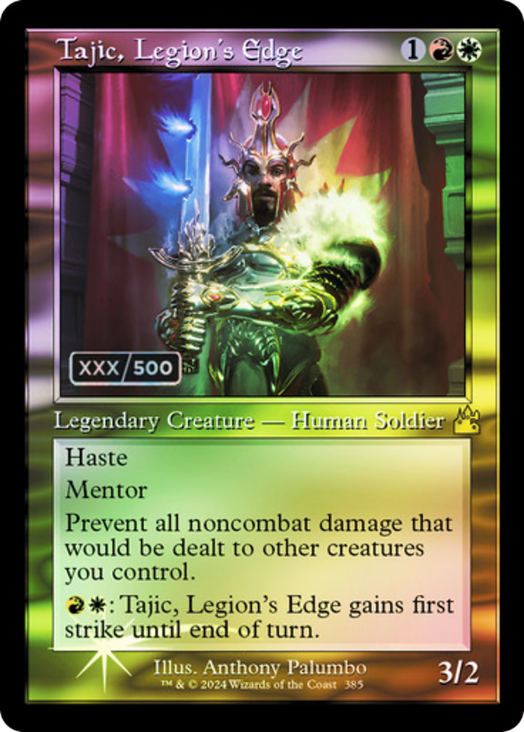Tajic, Legion's Edge (Retro Frame) (Serial Numbered) (385) [Ravnica Remastered] foil - Deck Out Gaming