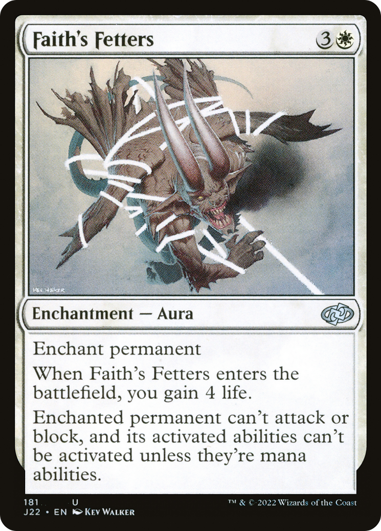 Faith's Fetters (181) [Jumpstart 2022] - Deck Out Gaming