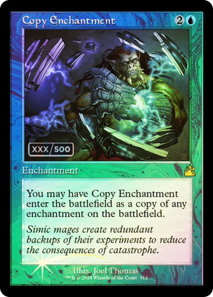 Copy Enchantment (Retro Frame) (Serial Numbered) (312) [Ravnica Remastered] foil - Deck Out Gaming