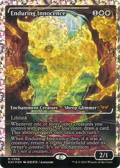 Enduring Innocence (Showcase) (Fracture Foil) (396) [Duskmourn: House of Horror] foil - Deck Out Gaming