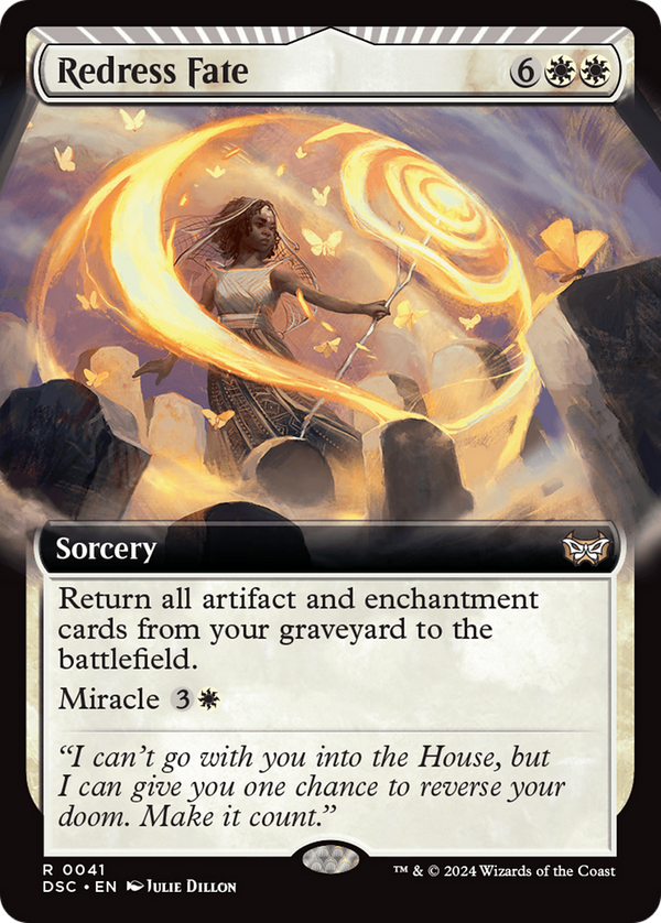 Redress Fate (Extended Art) (41) [Duskmourn: House of Horror Commander] - Deck Out Gaming