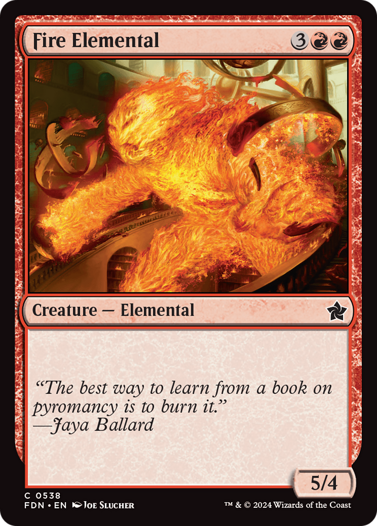 Fire Elemental (538) [Foundations] - Deck Out Gaming