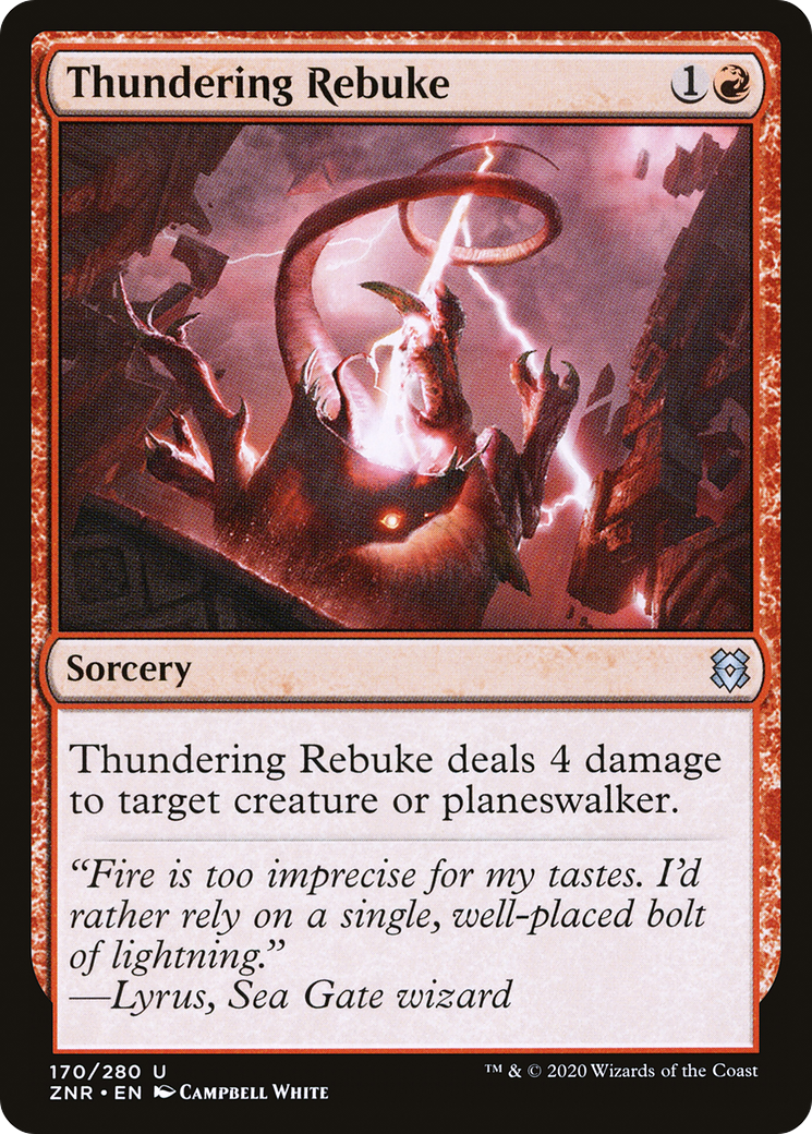 Thundering Rebuke (170) [Zendikar Rising] foil - Deck Out Gaming