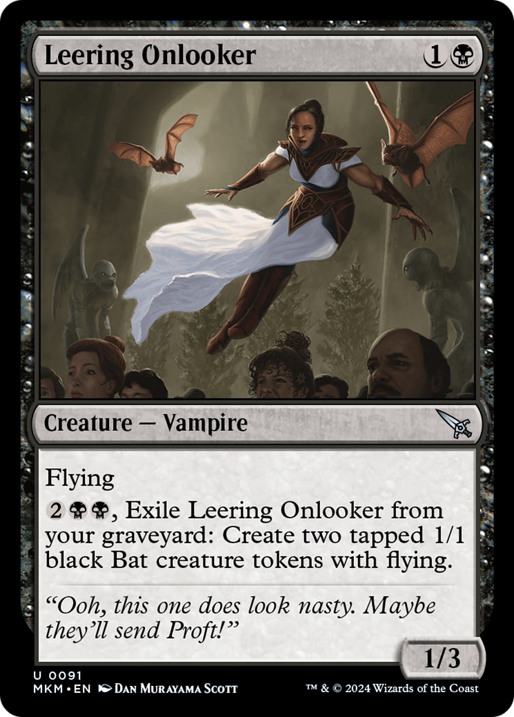 Leering Onlooker (91) [Murders at Karlov Manor] foil - Deck Out Gaming