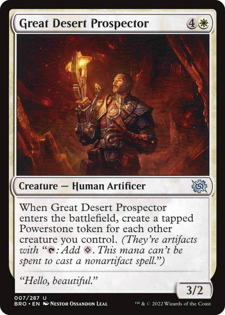 Great Desert Prospector (7) [The Brothers' War] foil - Deck Out Gaming