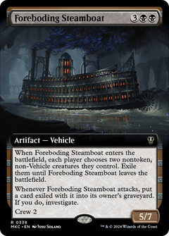 Foreboding Steamboat (Extended Art) (338) [Murders at Karlov Manor Commander] - Deck Out Gaming