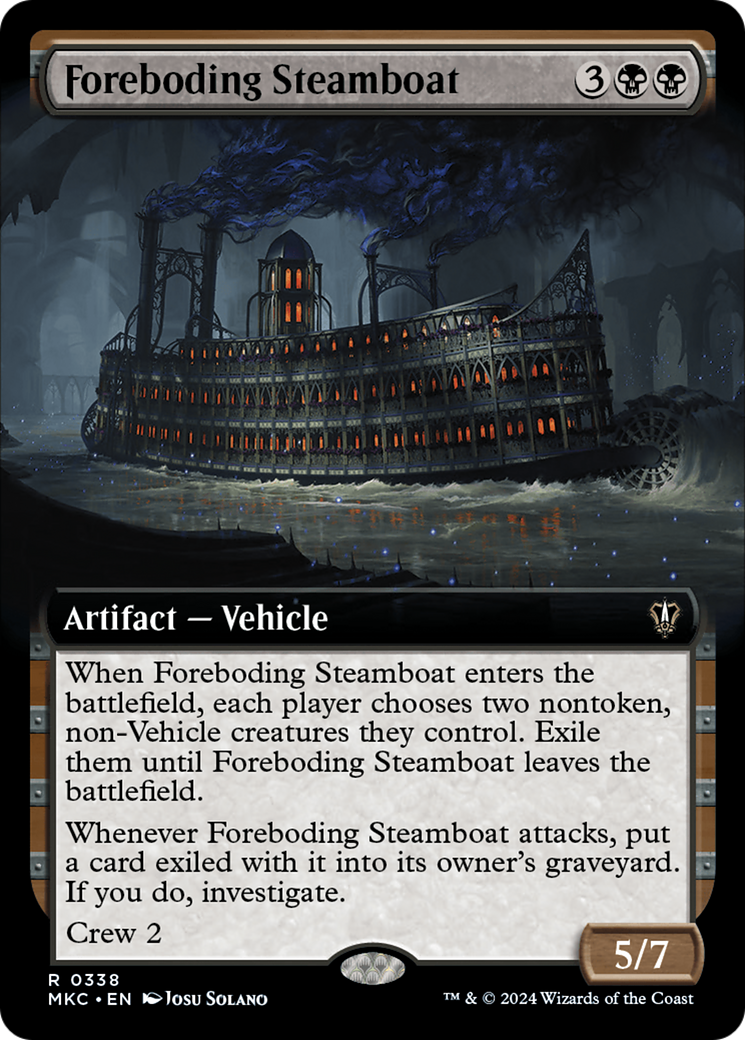 Foreboding Steamboat (Extended Art) (338) [Murders at Karlov Manor Commander] - Deck Out Gaming