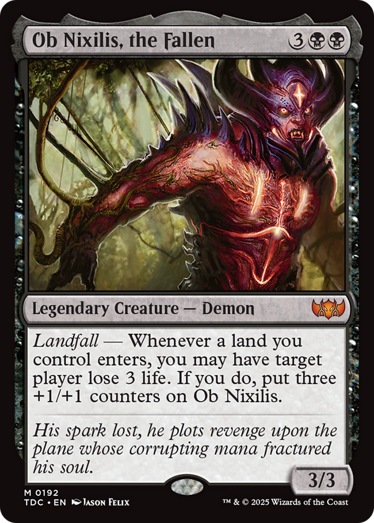 Ob Nixilis, the Fallen (192) [Commander: Tarkir: Dragonstorm] - Deck Out Gaming