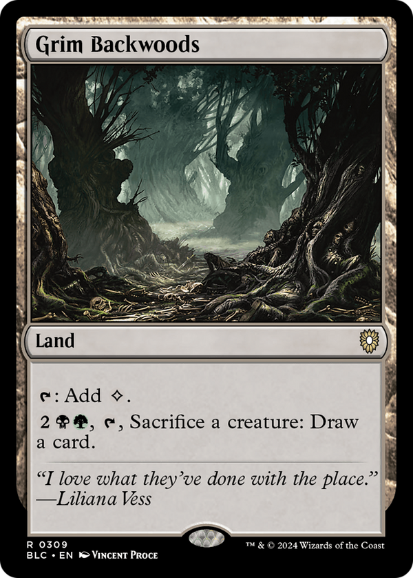 Grim Backwoods (309) [Bloomburrow Commander] - Deck Out Gaming