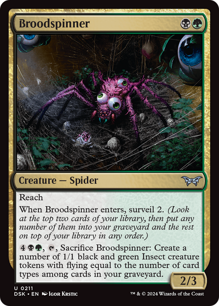 Broodspinner (211) [Duskmourn: House of Horror] foil - Deck Out Gaming