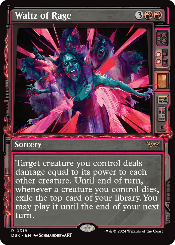 Waltz of Rage (Showcase) (318) [Duskmourn: House of Horror] foil - Deck Out Gaming