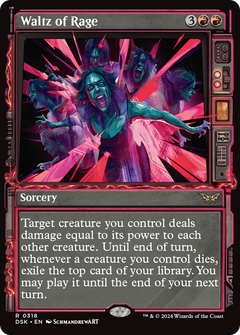 Waltz of Rage (Showcase) (318) [Duskmourn: House of Horror] foil - Deck Out Gaming