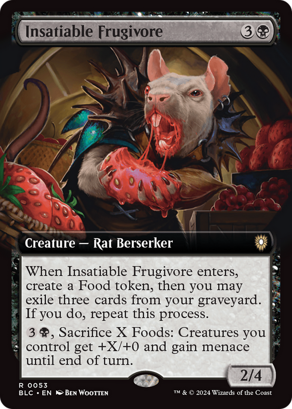 Insatiable Frugivore (Extended Art) (53) [Bloomburrow Commander] - Deck Out Gaming